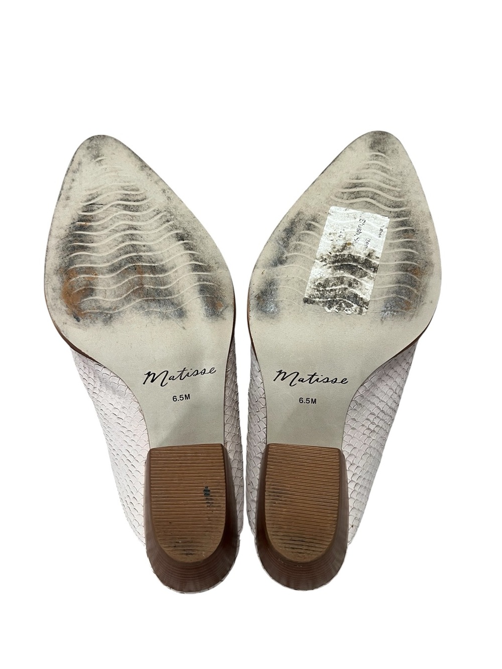 MATISSE CAMMY POINTED TOE MULE in blush snake size 6.5 Women’s - Picture 6 of 10
